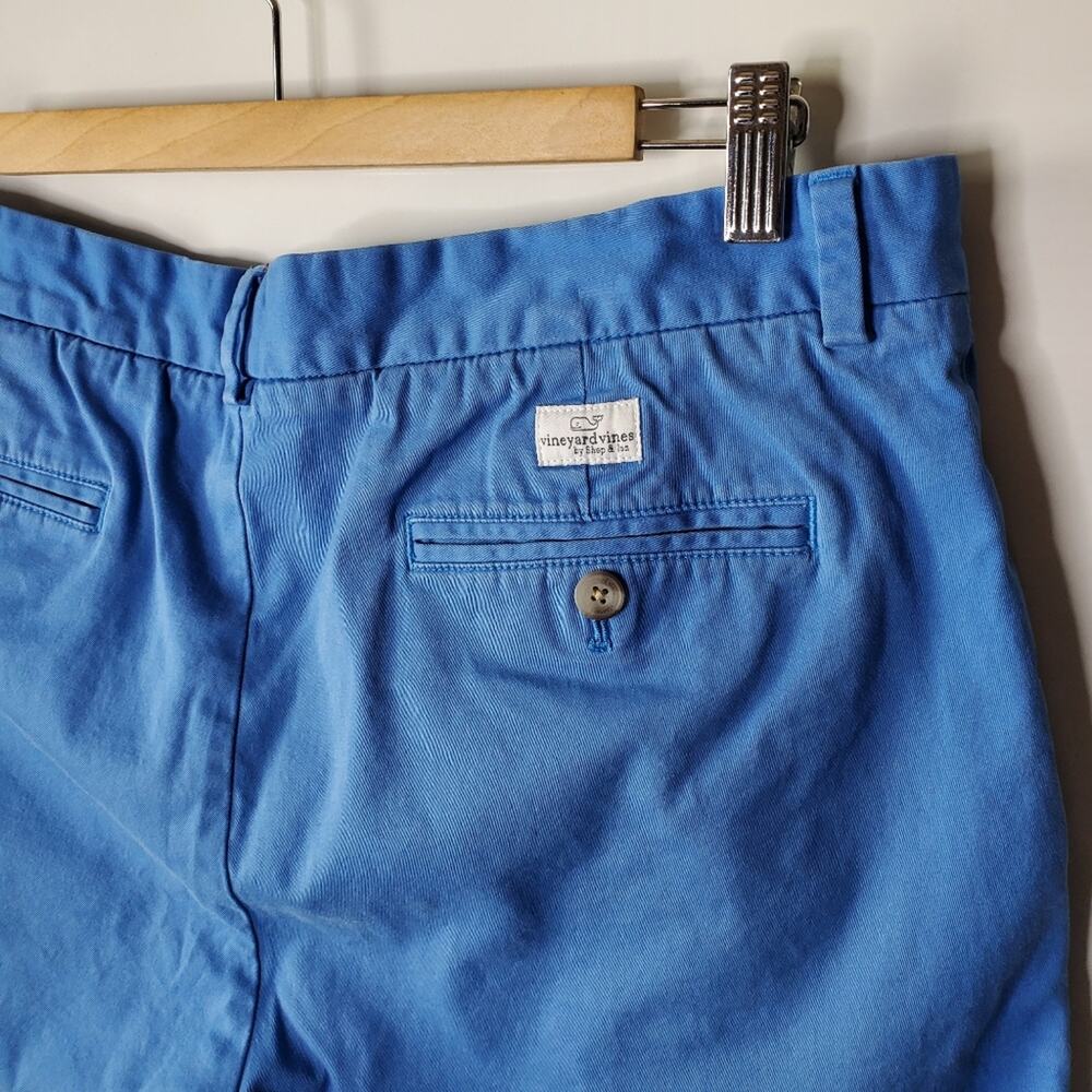 Vineyard Vines Breaker Shorts Bright Blue flat front casual shorts 9" Inseam - Picture 11 of 11